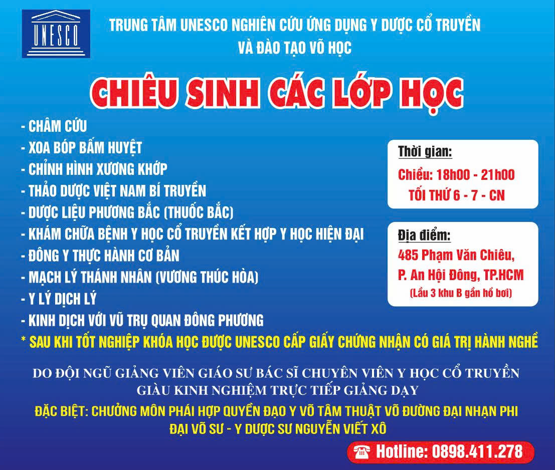🌟 KHÁM PHÁ TINH HOA Y HỌC CỔ TRUYỀN & VÕ HỌC CÙNG TRUNG TÂM UNESCO 🌟 🌟 KHÁM PHÁ TINH HOA Y HỌC CỔ TRUYỀN & VÕ HỌC CÙNG TRUNG TÂM UNESCO 🌟